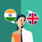 hindi-english translator android application logo